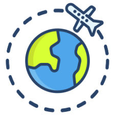 travel tourism app solution icon